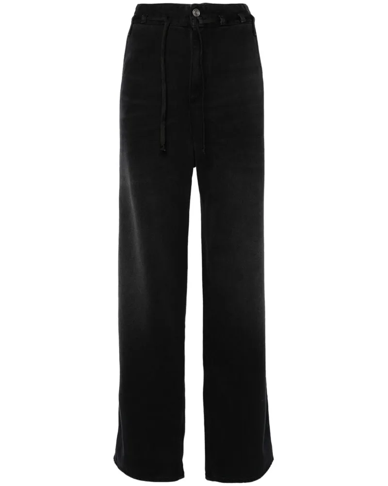 Isabel Marant Gerade Jordy Jeans mit hohem Bund - Schwarz Schwarz