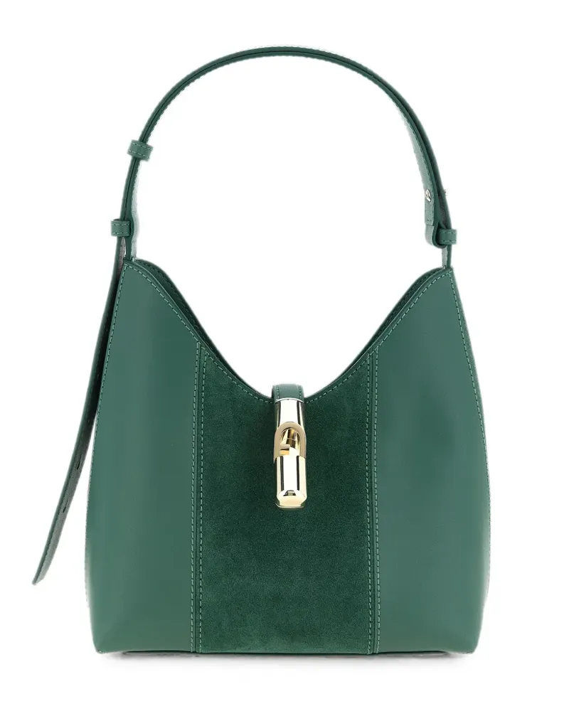 Furla Goccia S Schultertasche - Grün Grün