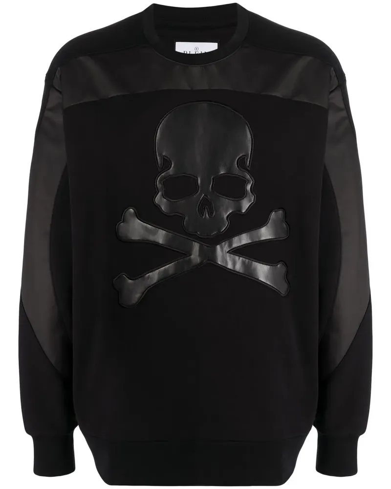 Philipp Plein Sweatshirt mit Totenkopf - Schwarz Schwarz