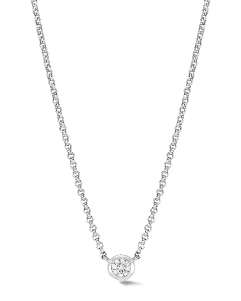 Dower & Hall Dewdrop Halskette mit Anhänger - Silber Silber