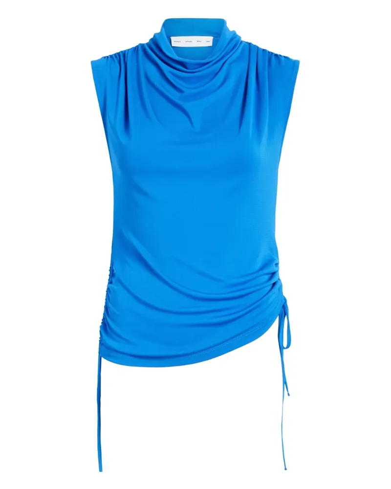 Proenza Schouler Elna cowl-neck drawstring top - Blau Blau