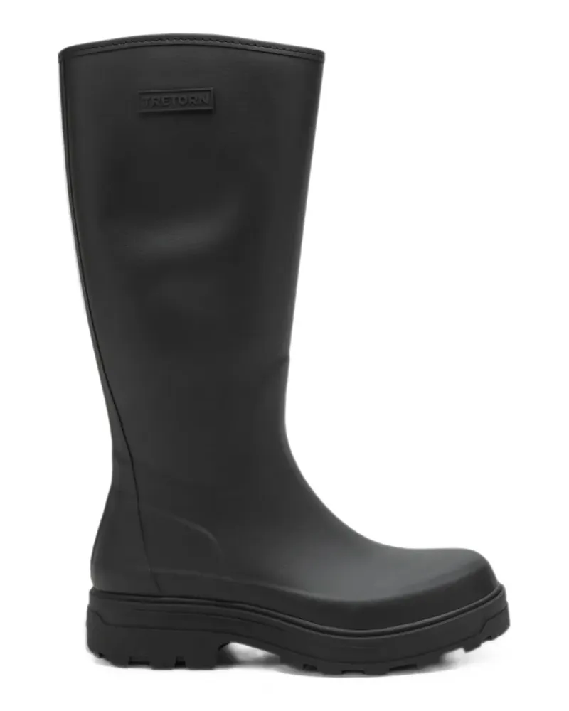 Tretorn Halla Stiefel mit Reißverschluss - Schwarz Schwarz