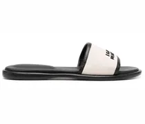 Vike Sandalen mit Logo-Stickerei - Nude