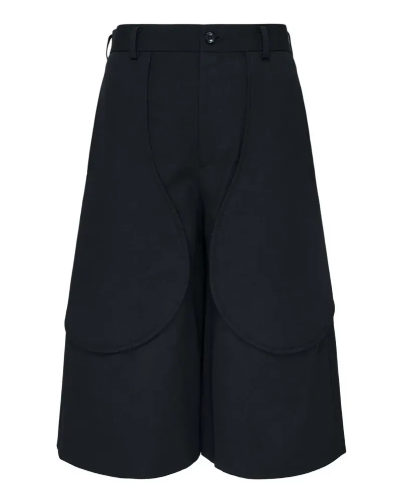 Comme des Garçons Hose mit abgerundeten Einsätzen - Schwarz Schwarz