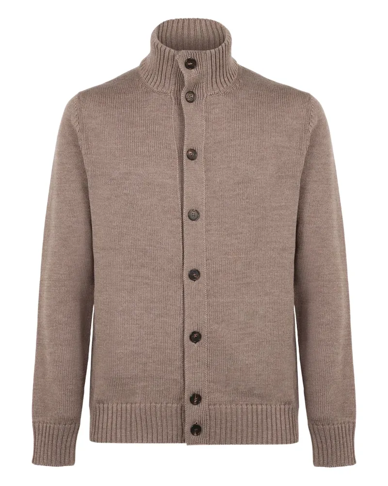 Slowear Cardigan mit Stehkragen - Nude Nude
