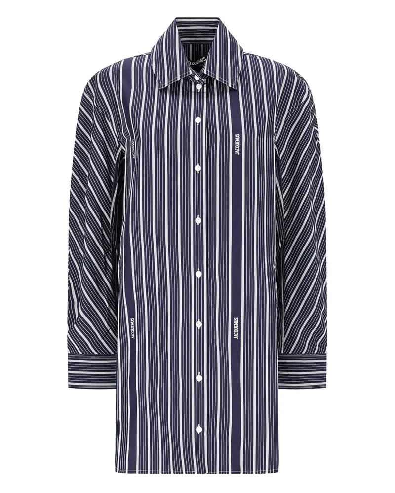 Jacquemus Gestreiftes Ovalo Hemd - Blau Blau