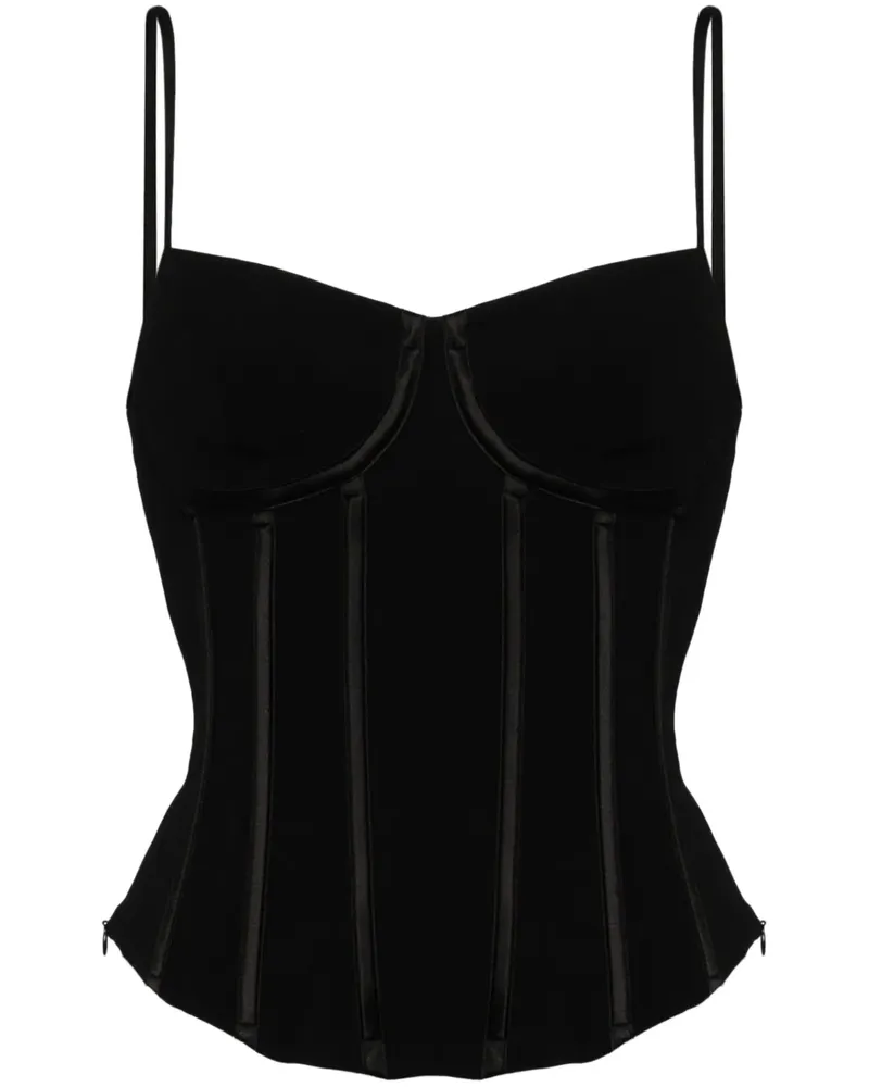 Reformation Rosetta Oberteil - Schwarz Schwarz