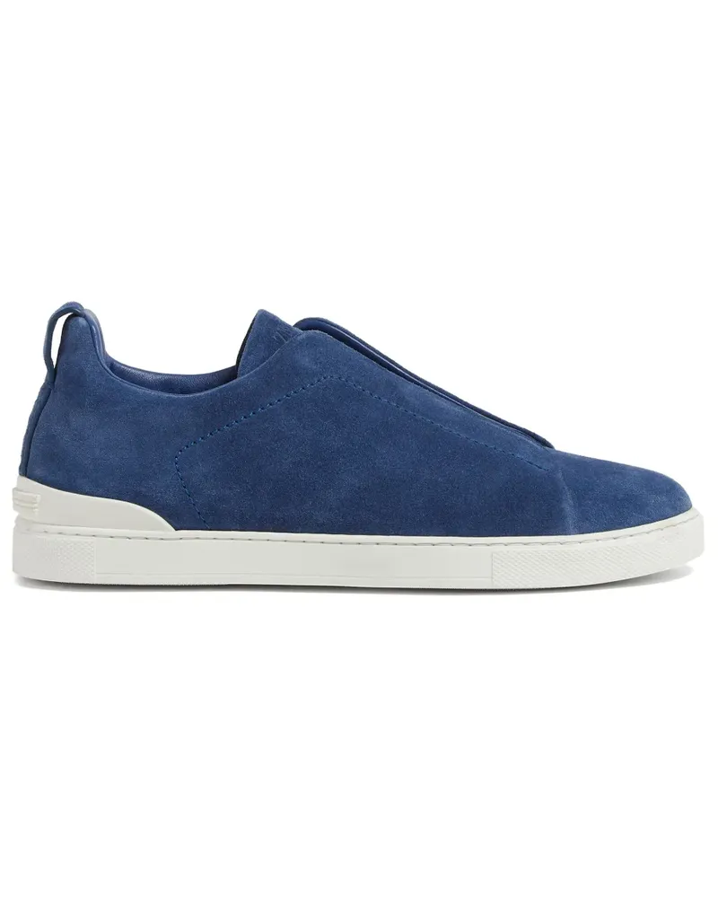 Ermenegildo Zegna Triple Stitch Sneakers aus Wildleder - Blau Blau