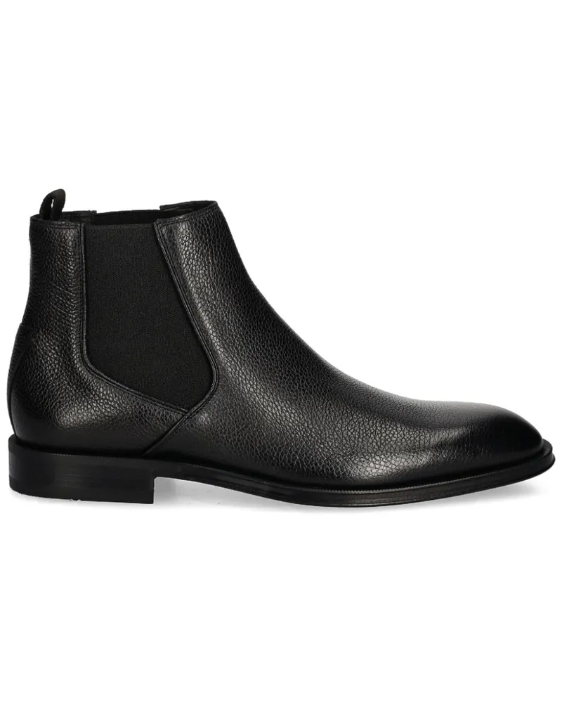 HUGO BOSS Chelsea-Boots aus Leder - Schwarz Schwarz