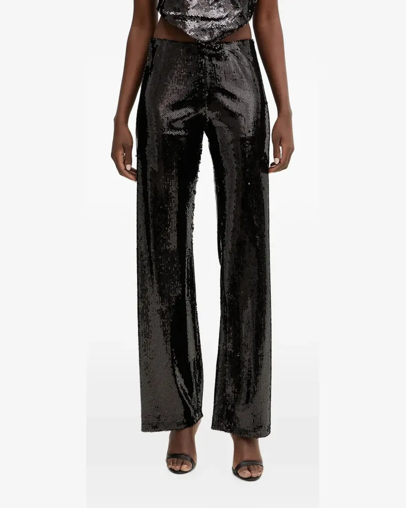 HAVEONE sequin-embellished trousers - Schwarz Schwarz