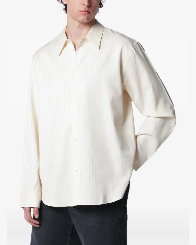 Studio Nicholson striped shirt - Nude Nude