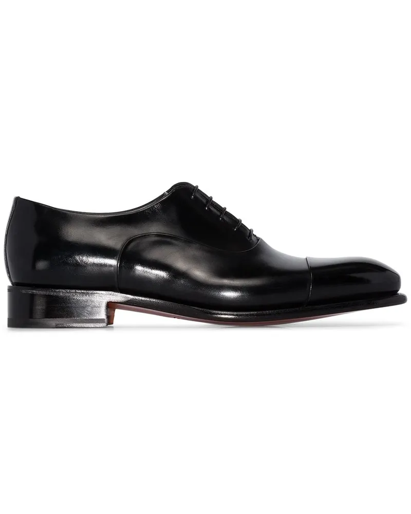 Santoni Oxford-Schuhe Schwarz