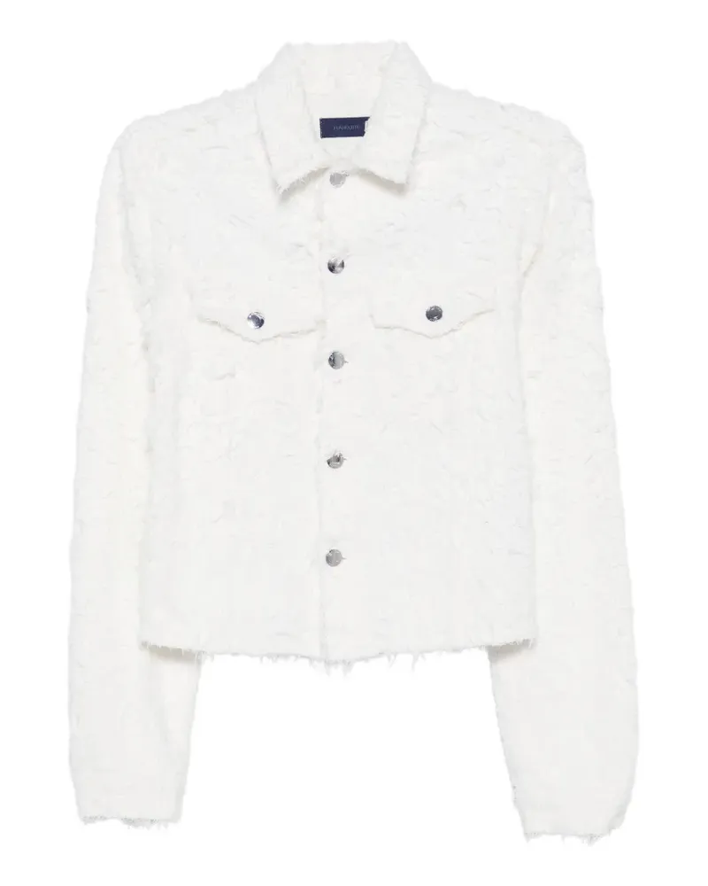 Haikure Cherry Jeansjacke mit Pelzstruktur - Weiß Weiß
