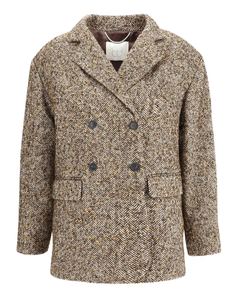 True Royal Doppelreihiger Vittoria Blazer - Nude Nude