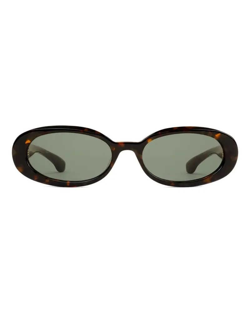 SPORTY & RICH Sonnenbrille mit ovalem Gestell - Braun Braun
