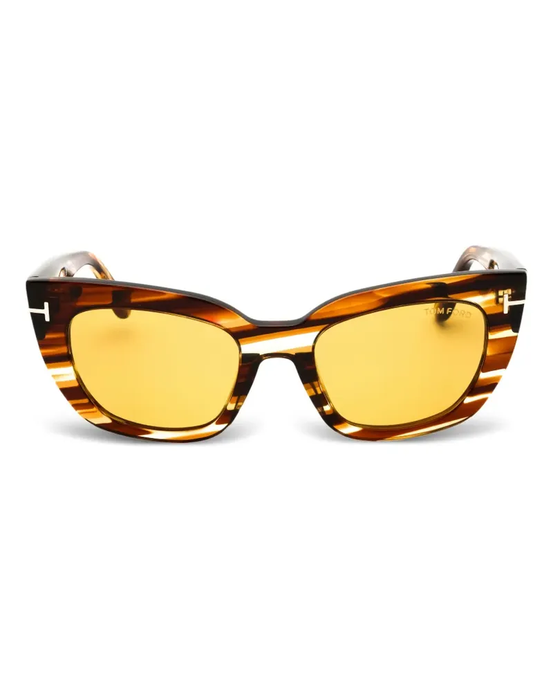 Tom Ford Cat-Eye-Sonnenbrille - Braun Braun