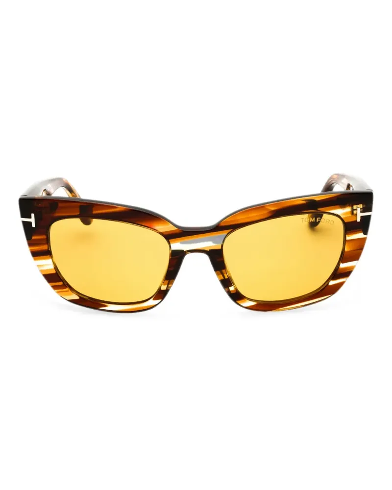 Tom Ford Cat-Eye-Sonnenbrille - Braun Braun