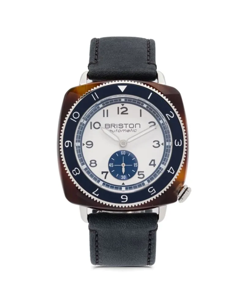 BRISTON Clubmaster Legend Small Second 39mm - Weiß Weiß
