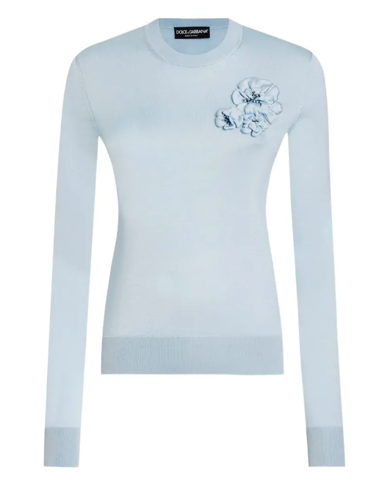 Dolce & Gabbana Oberteil aus Seide - Blau Blau