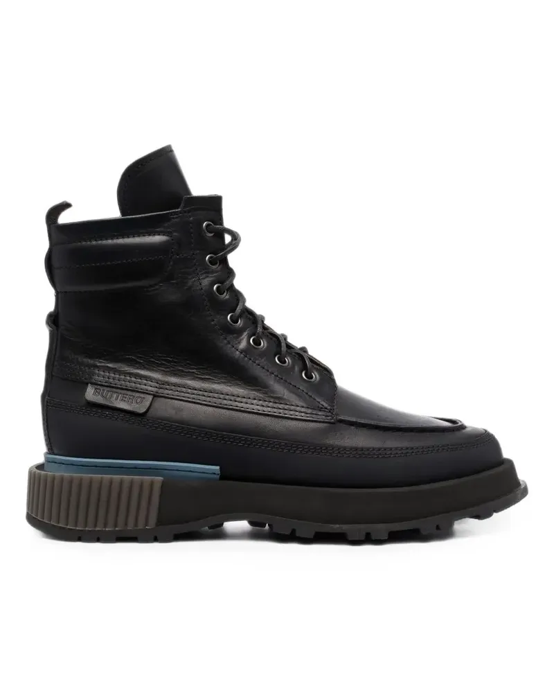Buttero Knöchelhohe Schnürstiefel - Schwarz Schwarz