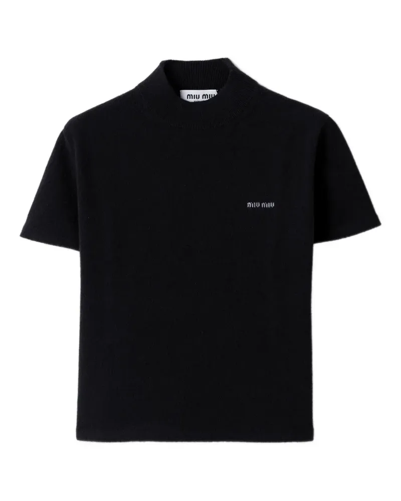 Miu Miu Gerippter Rollkragenpullover - Blau Blau