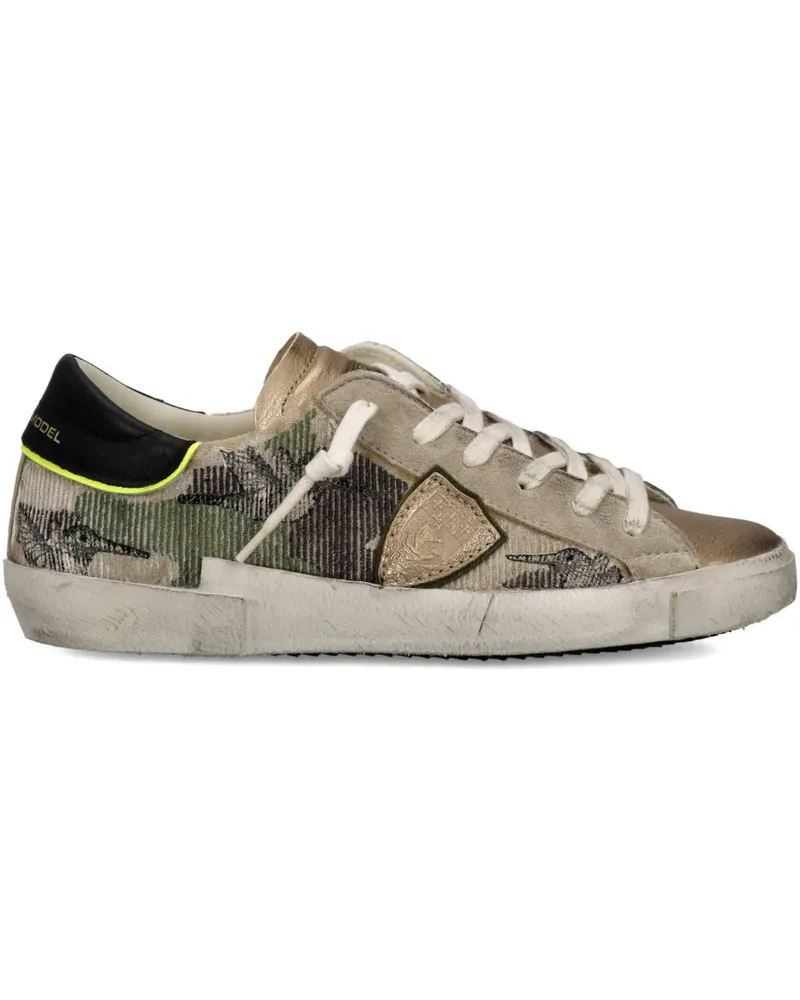 Philippe Model PRSX Low Sneakers - Gold Gold