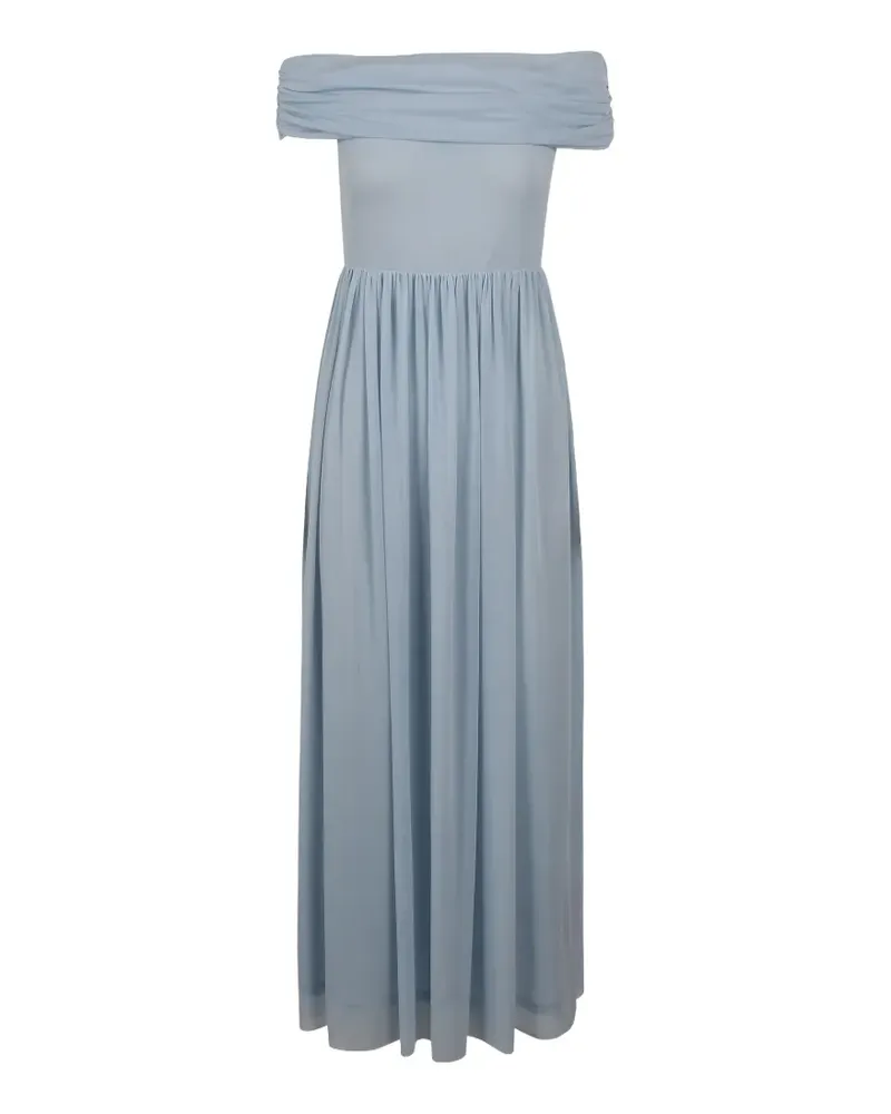 ROTATE Birger Christensen light blue asymmetric maxi dress - Blau Blau