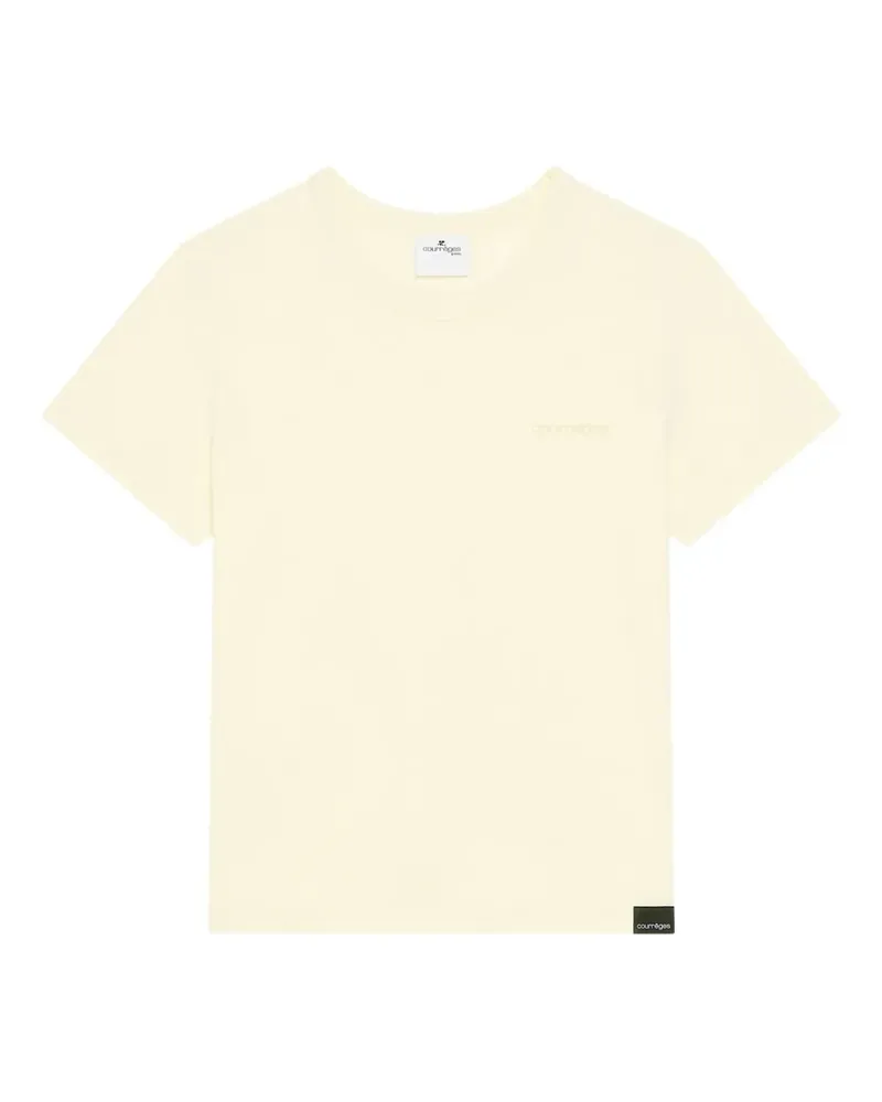 Courrèges crew-neck T-shirt - Gelb Gelb
