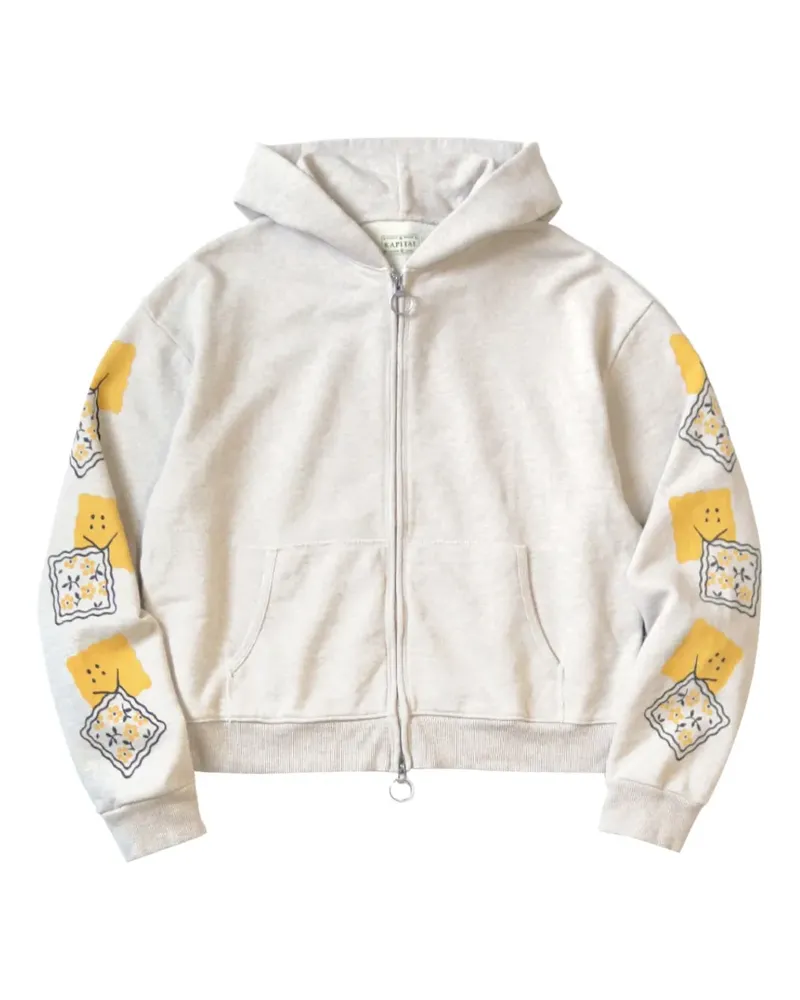 KAPITAL Kapuzenjacke mit Reißverschluss - Weiß Weiß