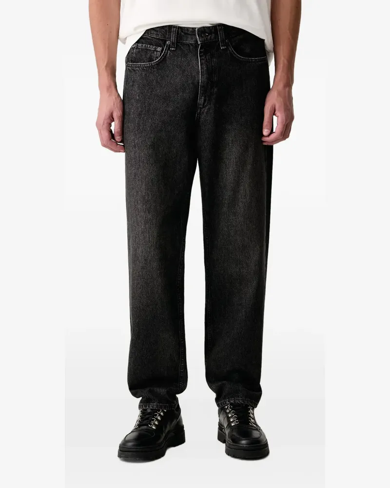 Rag & Bone Fit 4 faded straight-leg jeans - Schwarz Schwarz