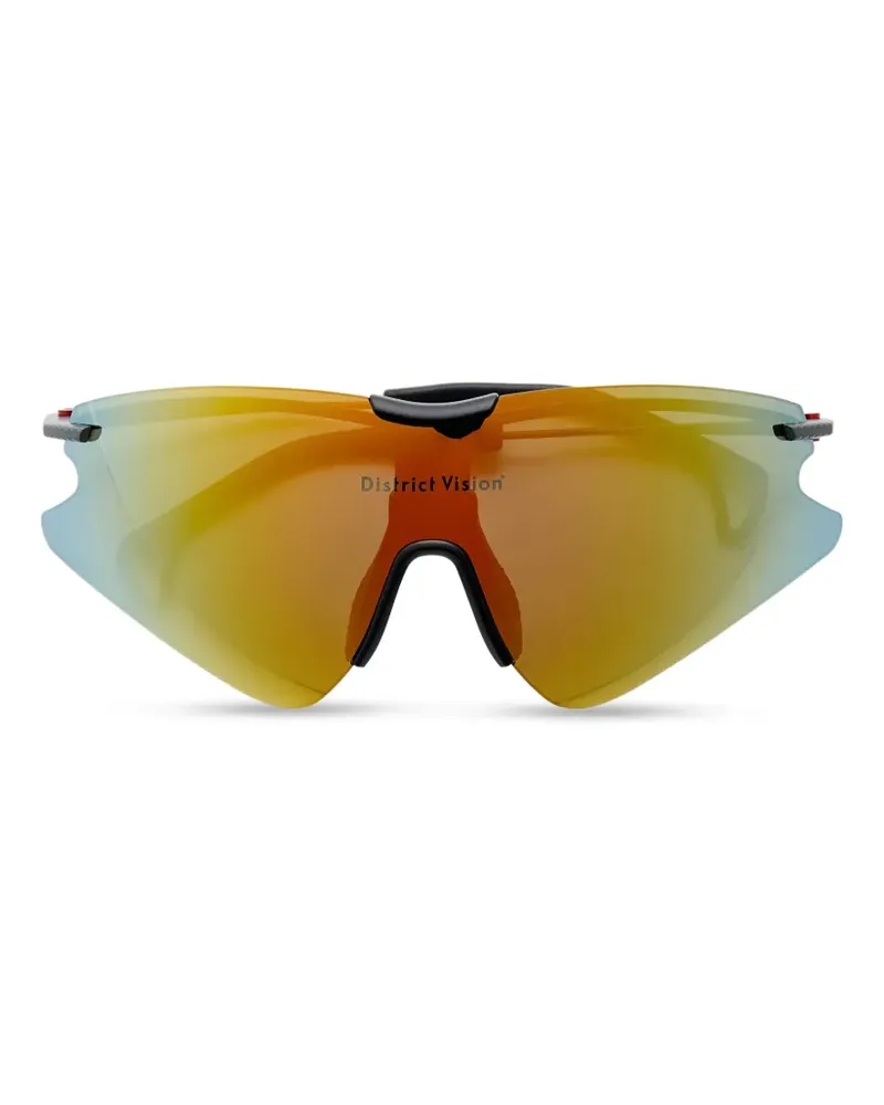 District Vision Kohei Aero Blade Ti Sonnenbrille - Silber Silber