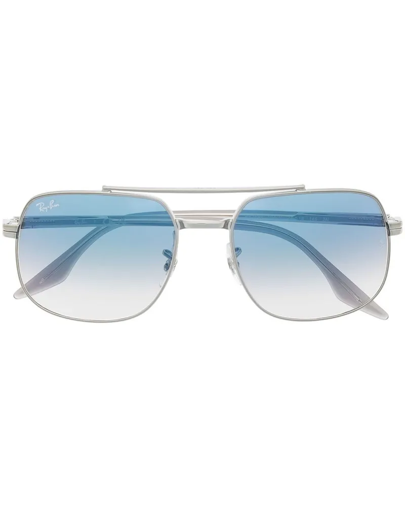 Ray Ban Sonnenbrille im Oversized-Look - Silber Silber