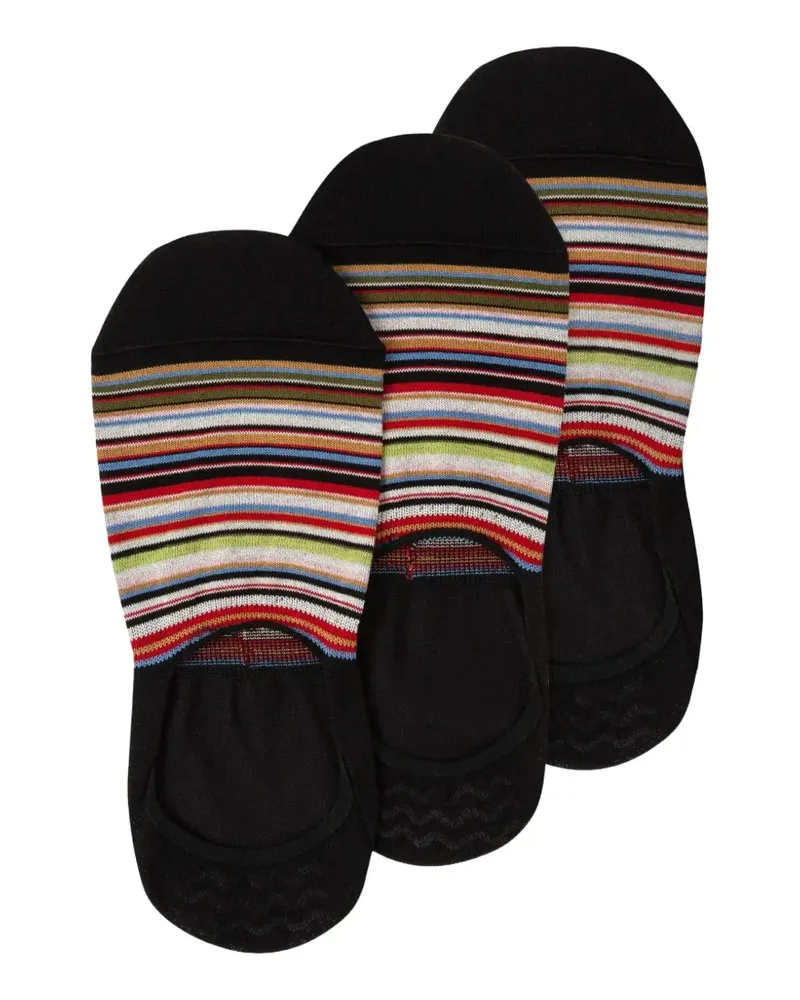 Paul Smith striped socks (set of three) - Schwarz Schwarz