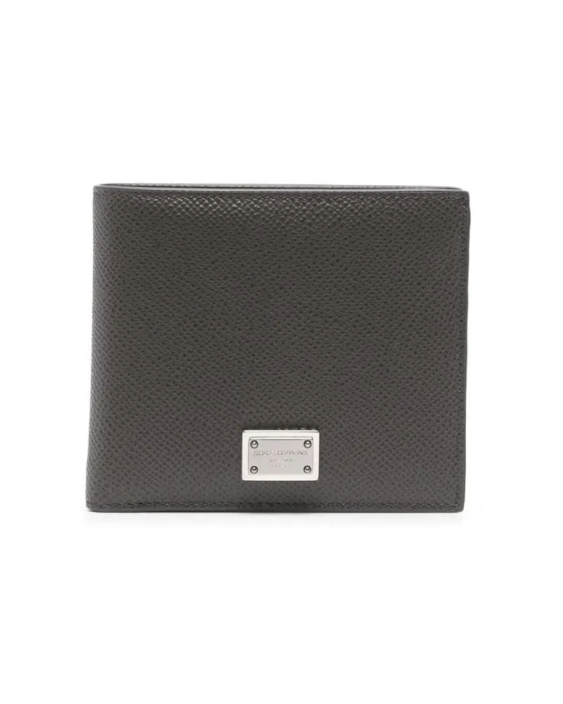 Dolce & Gabbana Portemonnaie mit Klappe - Grau Grau