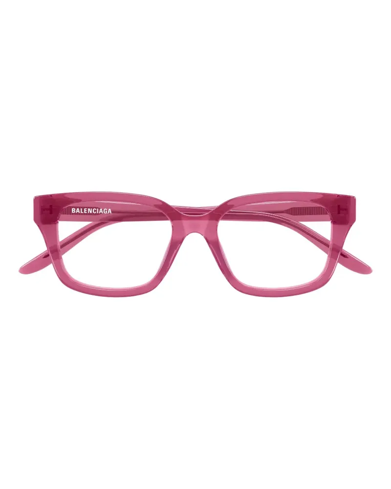 Balenciaga Brille mit eckigem Gestell - Rosa Rosa