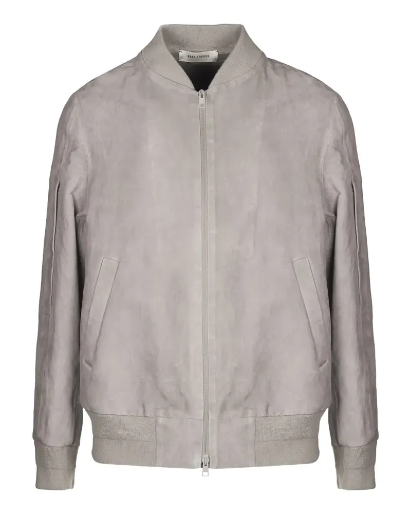 Salvatore Santoro Bomberjacke mit Reißverschluss - Grau Grau