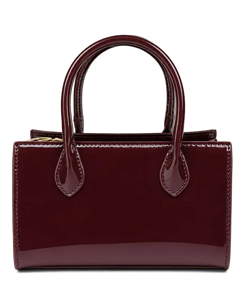 Benetton Mini Tote Bag mit Lackfinish - Braun Braun