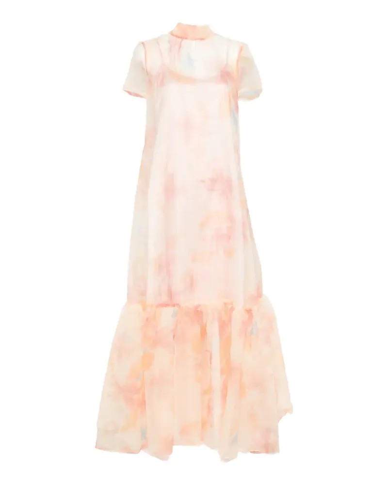 STAUD Calluna floral-print maxi dress - Nude Nude