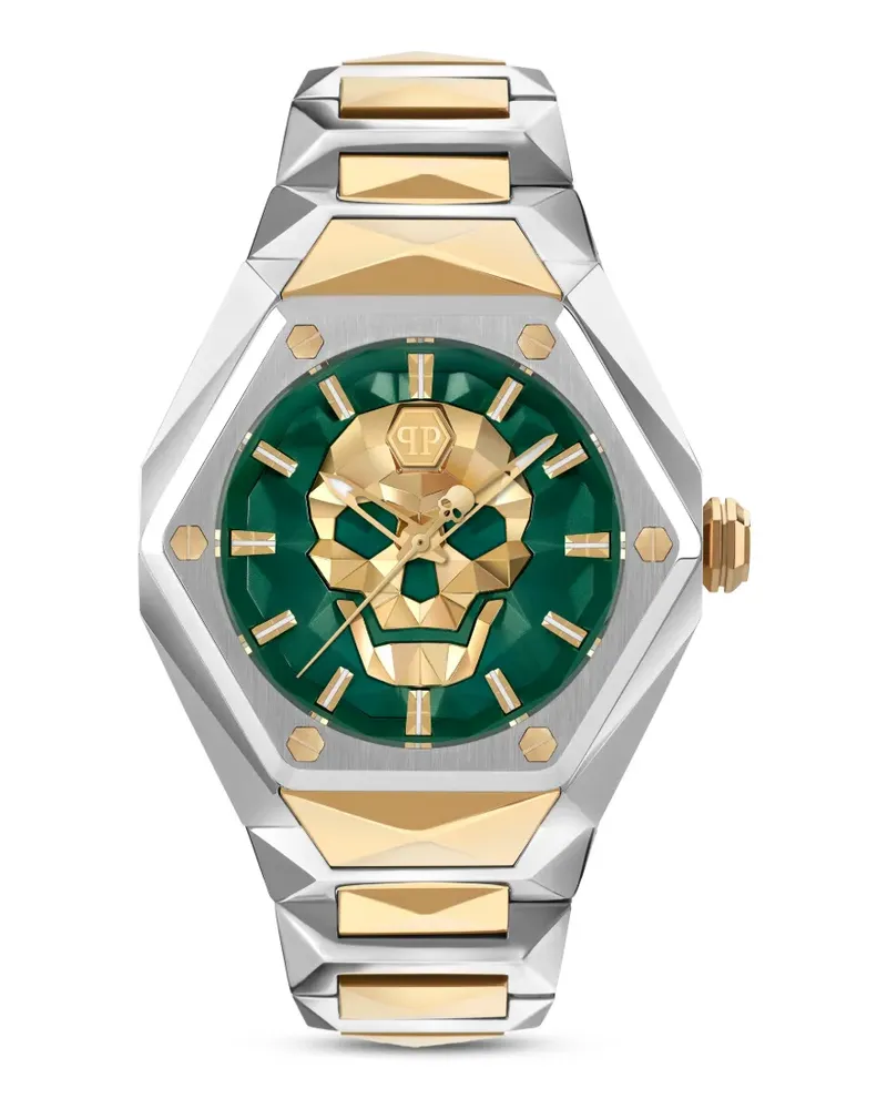 Philipp Plein The $kull Spikes Armbanduhr 45mm - Grün Grün