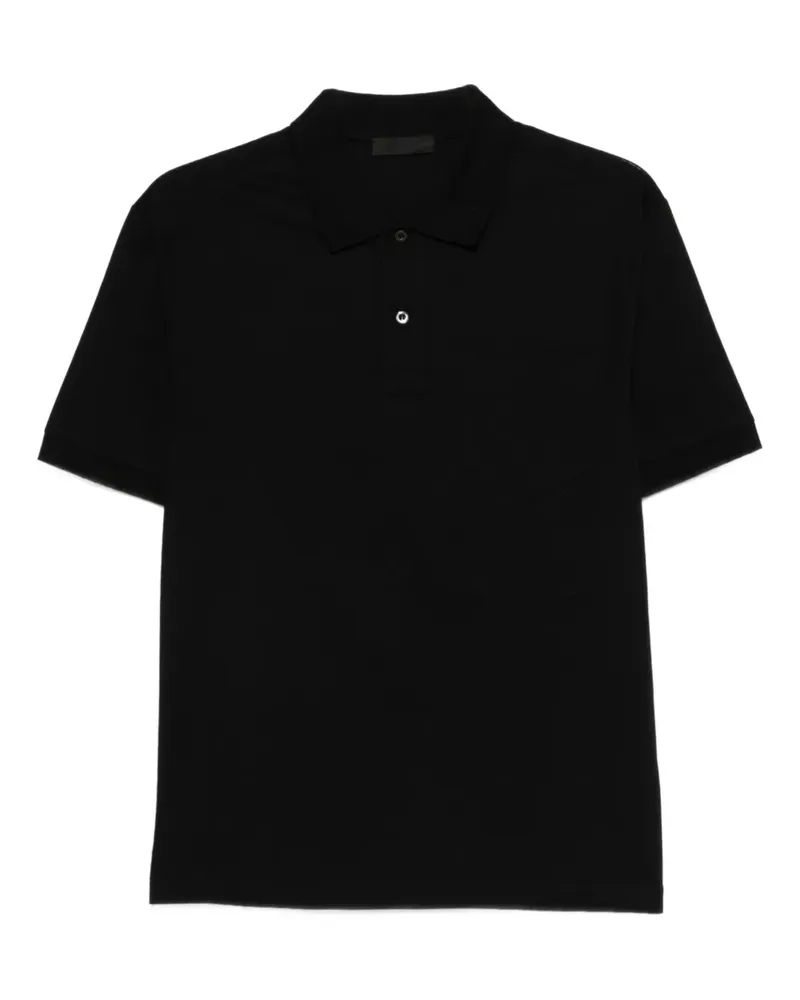 Prada chest-pocket polo shirt - Schwarz Schwarz