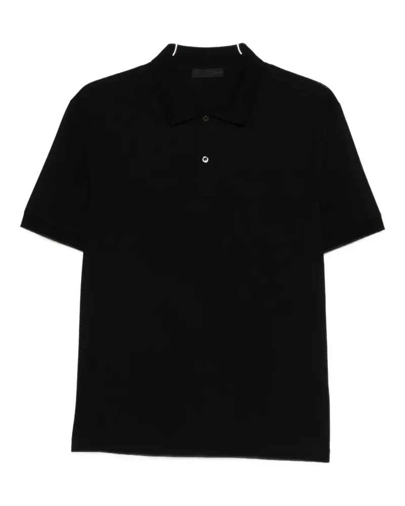 Prada chest-pocket polo shirt - Schwarz Schwarz