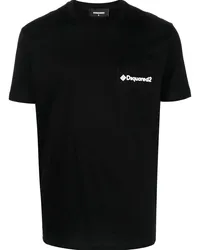 Dsquared2 T-Shirt mit Logo-Print Schwarz