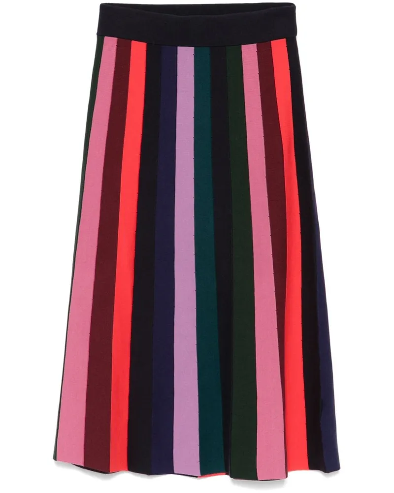 Paul Smith Gestreifter Midirock - Blau Blau