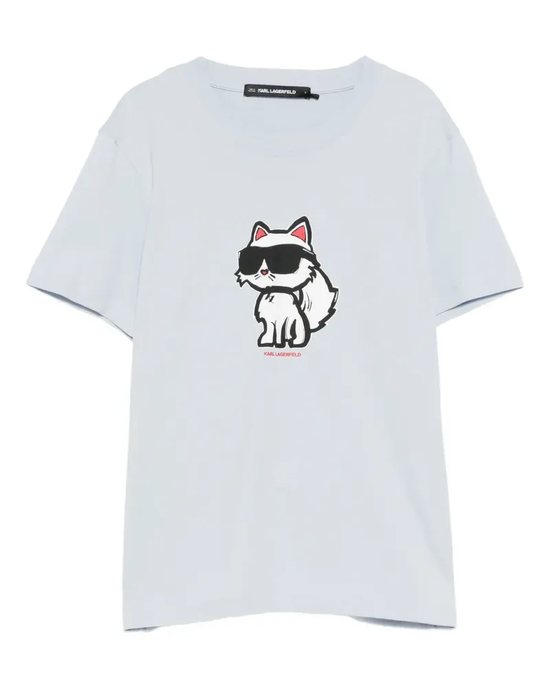 Karl Lagerfeld Ikon sketch choupette T-shirt - Blau Blau