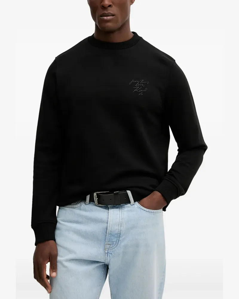 Karl Lagerfeld x Paris Hilton Sweatshirt mit rundem Ausschnitt - Schwarz Schwarz