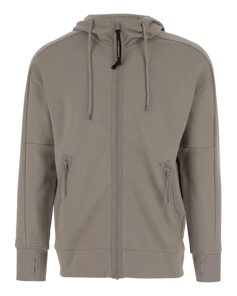 C.P. Company Kapuzenjacke mit Goggle-Detail - Braun Braun
