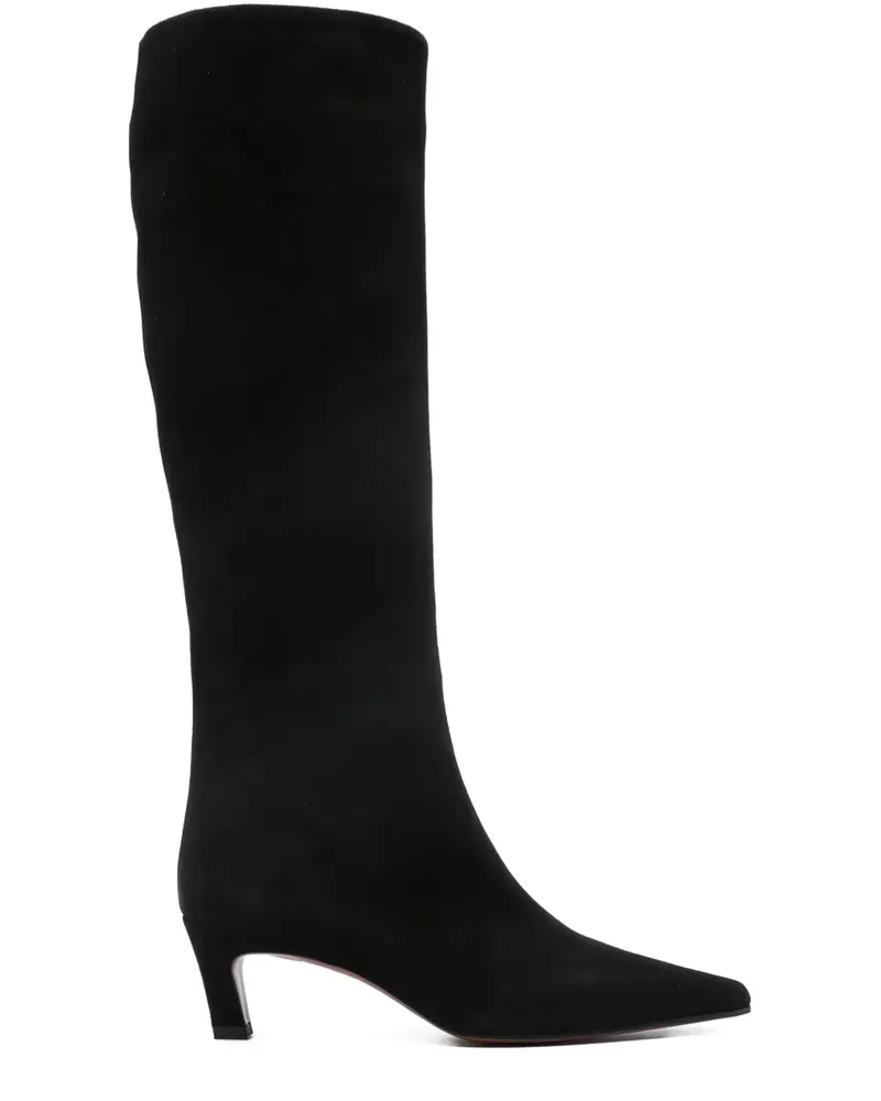 FESTA Milano Kniehohe Stiefel mit spitzer Kappe 50mm - Schwarz Schwarz