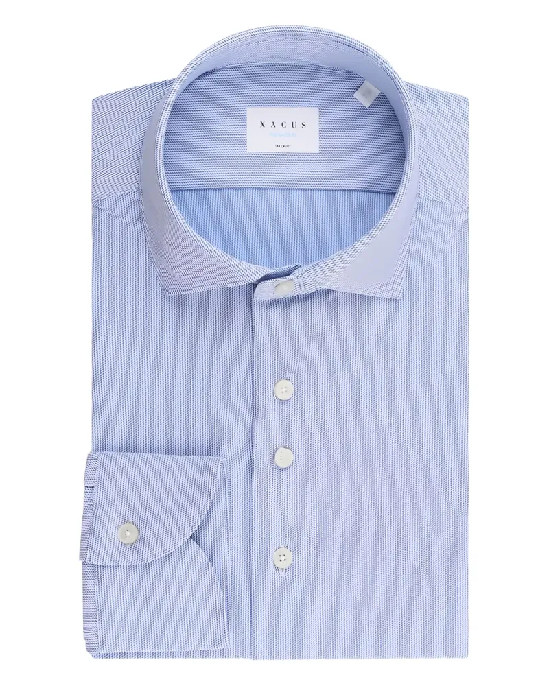 XACUS Klassisches Hemd - Blau Blau
