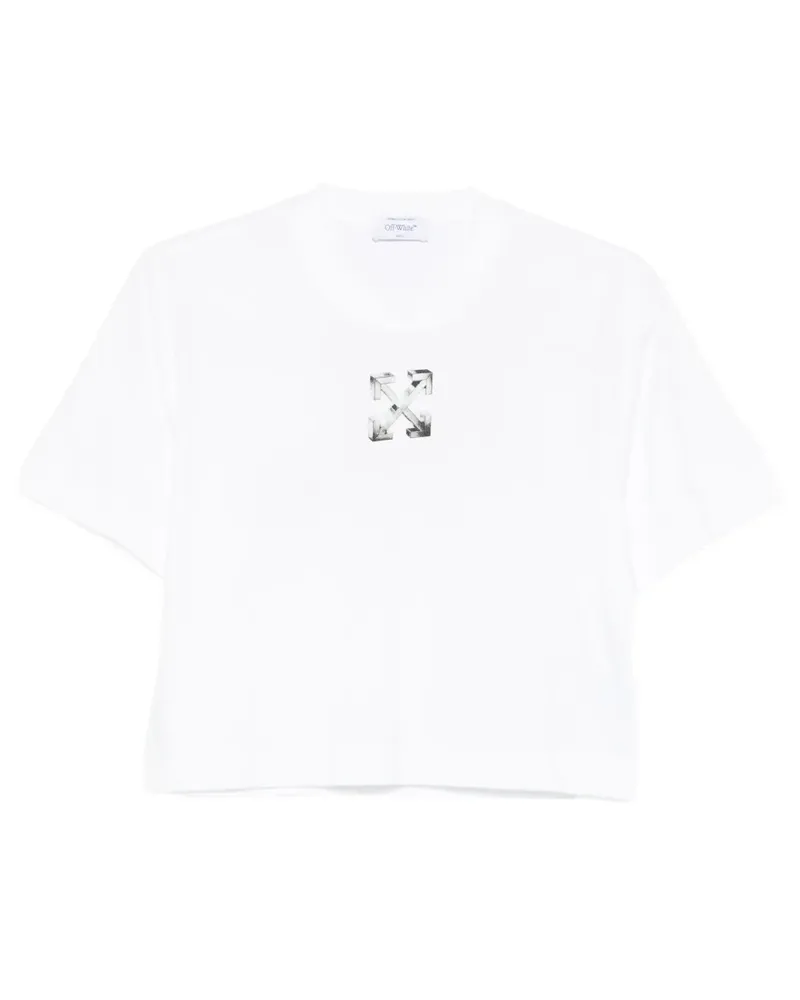OFF-WHITE T-Shirt mit Logo-Print - Weiß Weiß