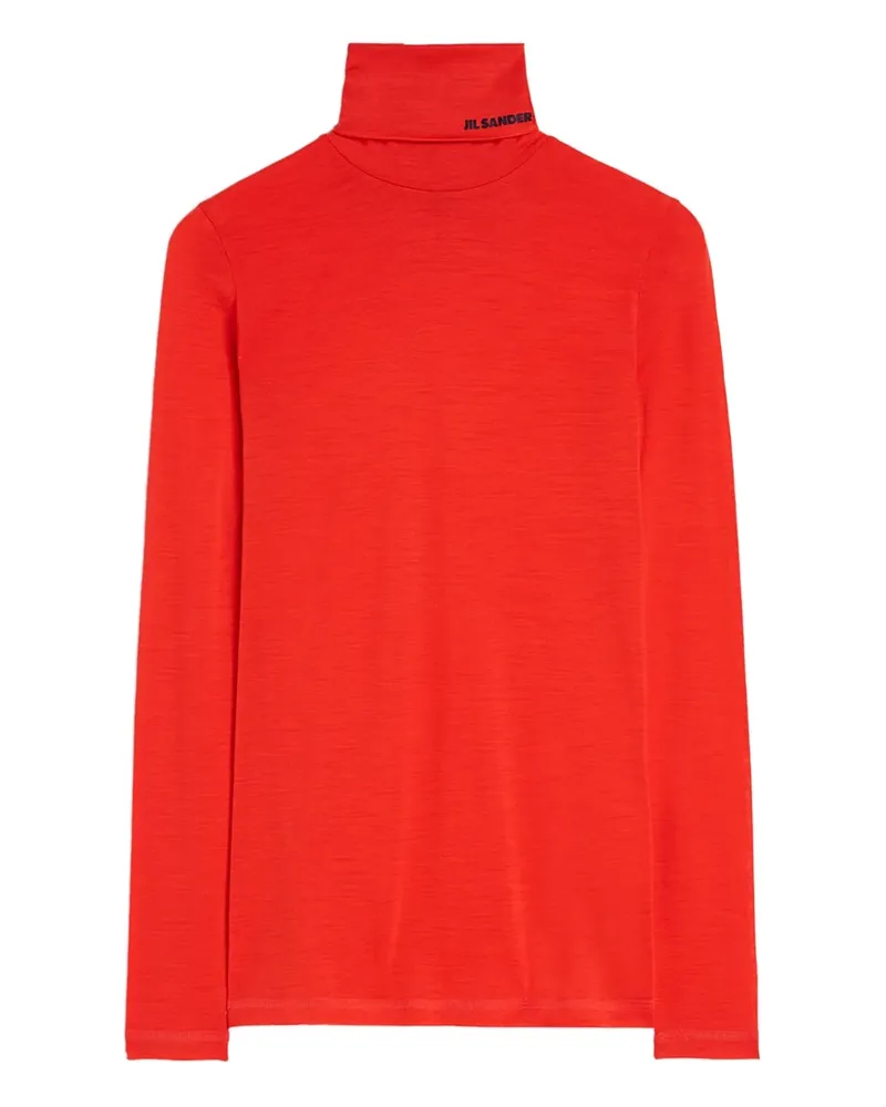 Jil Sander T-Shirt mit Rollkragen - Orange Orange